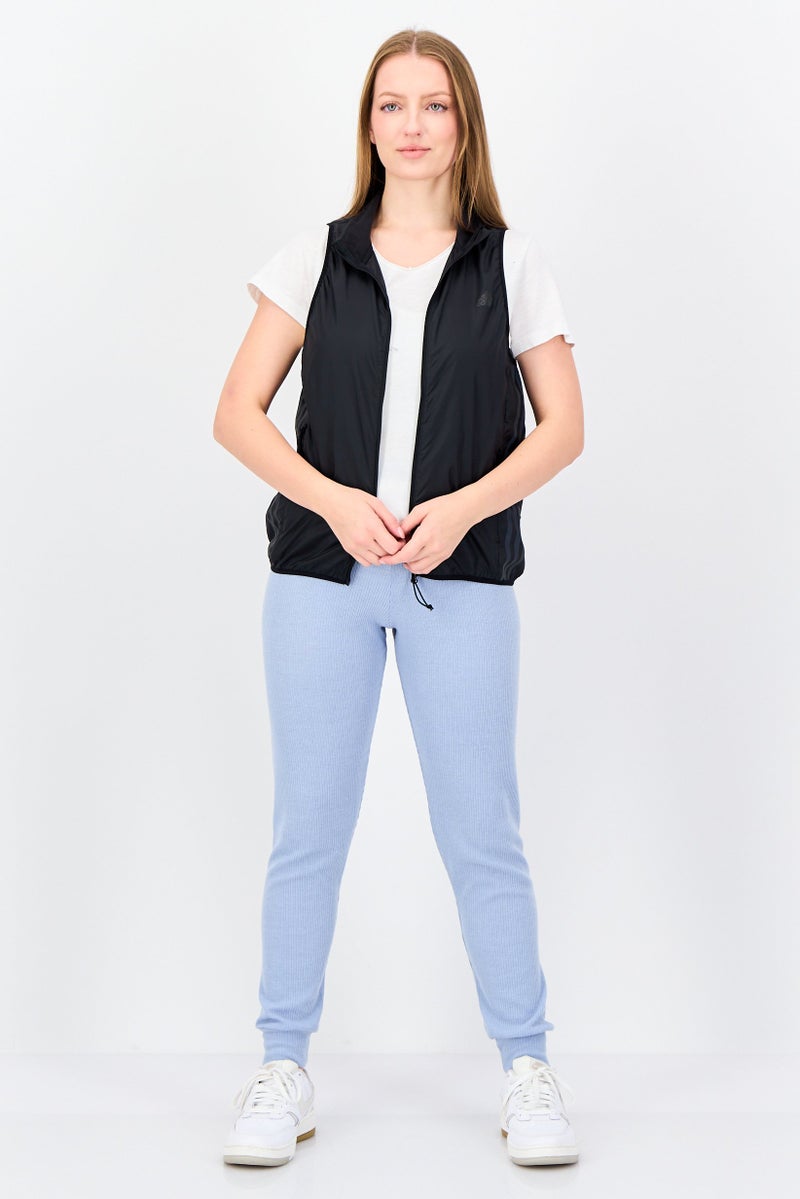 Adidas سترة تدريب بلا أكمام للنساء، رياضية، سوداء - Image 2